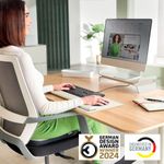 Leitz Ergo Monitor Stand Height Adjustable Light Grey 65040085