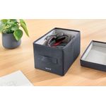 Leitz Fabric Storage Box with Lid Twinpack Small Grey 61460089