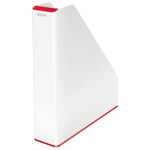 Leitz WOW Magazine File Duo Colour White/Red 53621026