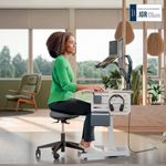 Leitz Ergo Active Wobble Stool with Easy Roll Castor Wheels 65770095