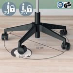 Leitz Ergo Active Wobble Stool with Easy Roll Castor Wheels 65770095