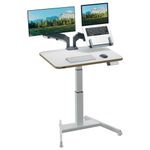 Leitz Ergo Electric Sit/Stand Desk + Stand Up Reminder Small 800x600x25mm 65341001