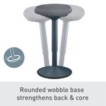 Leitz Ergo Active Standing Stool Dark Grey 65450089