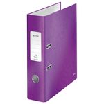 Leitz Wow 180 Lever Arch File 80mm A4 Purple (Pack of 10) 10050062
