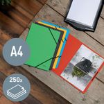 Leitz Recycle Card Folder/Elastic Bands A4 Yellow (Pack of 10) 39080015