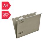 Rexel Multifile Suspension File V Base 15mm Foolscap Green (Pack of 50) 78008