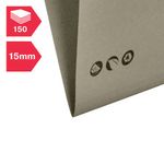 Rexel Multifile Suspension File V Base 15mm Foolscap Green (Pack of 50) 78008