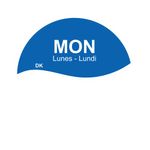 MyCafe Day of Week Food Rotation Label Monday Pack of 3500 MYC10609