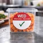 MyCafe Day of Week Food Rotation Label Wednesday Pack of 3500 MYC10611