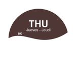 MyCafe Day of Week Food Rotation Label Thursday Pack of 3500 MYC10612