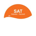 MyCafe Day of Week Food Rotation Label Saturday Pack of 3500 MYC10614