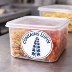 MyCafe Food Label Contains Lupin Removable Pack of 1000 MYC10616