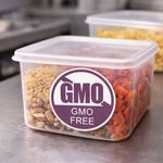 MyCafe Food Label Contains GMO Free Removable Pack of 1000 MYC10619