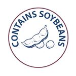 MyCafe Food Label Contains Soy Beans Removable Pack of 1000 MYC10621