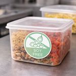 MyCafe Food Label Soy Free 25mm Removable (Pack of 1000) MYC10623