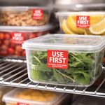 MyCafe Food Label Use First 25x25mm Removable (Pack of 1000) MYC10626