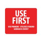 MyCafe Food Label Use First 25x25mm Removable (Pack of 1000) MYC10626