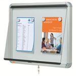 Nobo Premium Plus Magnetic Lockable Notice Board 4xA4 1902557