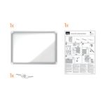 Nobo Premium Plus Magnetic Lockable Notice Board 4xA4 1902557