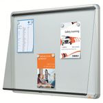 Nobo Premium Plus Outdoor Magnetic Lockable Notice Board 708x969x43mm 9xA4 902580