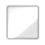 Nobo Premium Plus Outdoor Magnetic Lockable Notice Board 923x969x43mm 12xA4 1902581