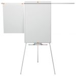 Nobo Shark Flipchart and Drywipe Easel Blue/Silver 1901918