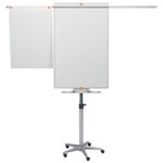 Nobo Piranha Mobile Flipchart and Drywipe Easel Blue/Silver 1901920