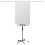 Nobo Piranha Mobile Flipchart and Drywipe Easel Blue/Silver 1901920