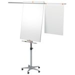 Nobo Piranha Mobile Flipchart and Drywipe Easel Blue/Silver 1901920