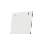 Nobo Glass Mobile Easel Brilliant White 1903949