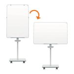 Nobo Move Meet Mobile Magnetic Flipchart Easel 680x1040mm 1915644
