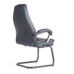 Noble executive visitors chair - black faux leather