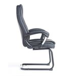Noble executive visitors chair - black faux leather