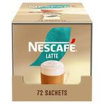 Nescafe Latte Instant Coffee Sachets (Pack of 72) 12596948
