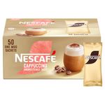 Nescafe Gold Cappuccino Unsweetened Instant Coffee Sachets (Pack of 50) 12582308