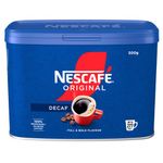 Nescafe Original Decaffeinated Instant Coffee 500g Tin 12315569