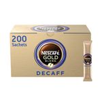 Nescafe Gold Blend Decaffeinated One Cup Coffee Sachets (Pack of 200) 12612390