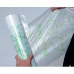 Acorn Bin Printed Recycling Bin Liner Clear Green (Pack of 50) 402573