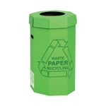 Acorn Cardboard Recycling Bin 60 Litre Green (Pack of 5) 402565
