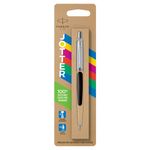 Parker Jotter Gel Pen Black Barrel Blue Ink 2140495