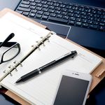 Pentel EnerGel 3 Multi-Colour Rollerball Pen 0.5mm Black Barrel (Pack of 12) BLC35AX