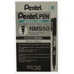 Pentel Permanent Marker Fine Black (Pack of 12) NMS50-A