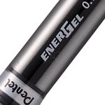 Pentel EnerGel + Metal Tip Rollerball Pen 0.7mm Black (Pack of 12) BL27-A