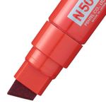 Pentel N50XL Marker Chisel Tip Red (Pack of 6) N50XL-B