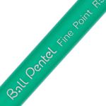 Pentel Ball Rollerball Pen Medium Black (Pack of 12) R50-A