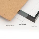 Hampton Frames Backloading Certificate Frame A4 Black A4MARBLK-NG