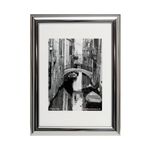 Hampton Frames Certificate Frame A4 Silver Chrome PILA4SHIN-NG