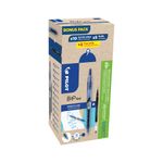 Pilot B2P GreenPack Gel Ink Rollerball Pen/Refill 10 Pens+10 Refills Blue (Pack of 20) WLT556206