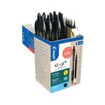Pilot G-2 Plus Begreen Greenpack Gel Ink Rollerball Medium Black with 6 Refills (Pack of 12) WLT5561