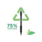 Pilot G-2 Plus Begreen Gel Ink Rollerball Medium Black (Pack of 12) PUJ163166